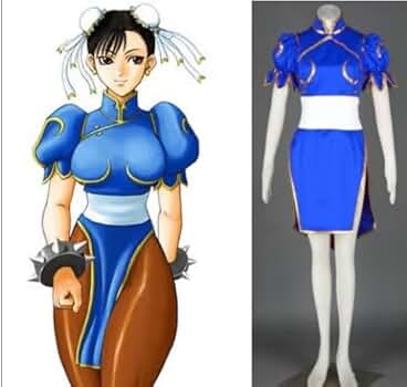 ストリートファイター　春麗　コスプレ　衣装　女性用細身Mサイズ相当 Amazon.co.jp: ストリートファイター 春麗 Chun-Li コスプレ衣装